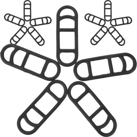 Sangles de fixation pour lampe de vélo, adaptées au montage avant et arrière, lot de 30 pièces. (1/5)