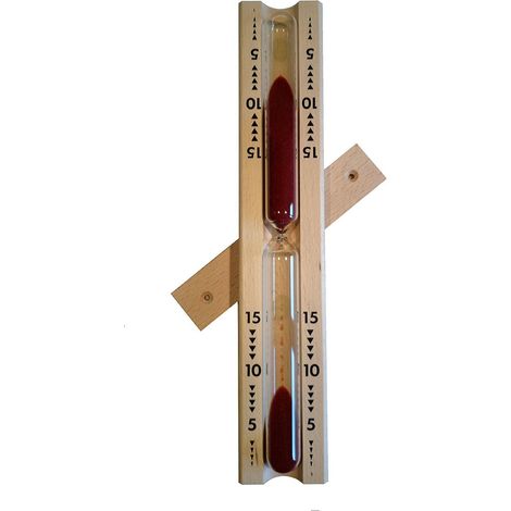 TFA Dostmann 40.1001 clessidra per sauna in legno naturale 15 min