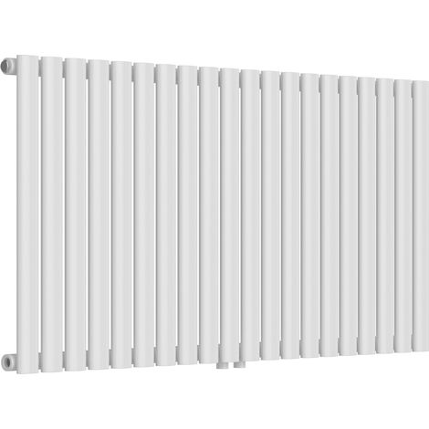 Radiatore a pannello piatto 857 watt acciaio 60 x 120 cm bianco 030010466