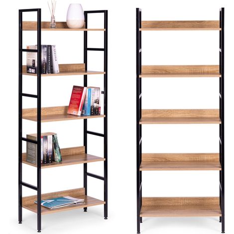 Hochloftmobel mit 5 regalen metall mdf modernhome
