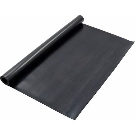 Tapis de sol en caoutchouc noir, 1,2 x 2 mètres (1/5)