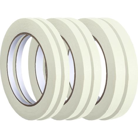 6 Pièces Masking Tape Scotch Peinture Ruban de Masquage Blanc (1/5)