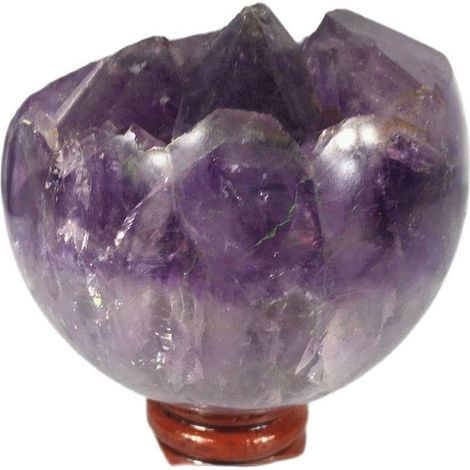 Améthyste Pierre Brute Sphère Améthyste Naturelle Quartz Pierre Spécimen Maison Artisanat Décoration Cadeau Boule Collections de la Maison (1/5)