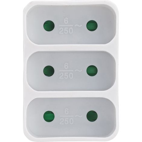 DEBFLEX - TRIPLITE FAÇADE 2P 6A BLANC - 714620 (1/4)
