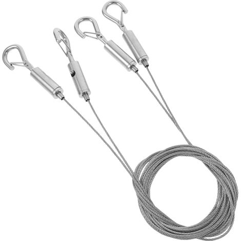 Lot de 2 fils pour cadres photo, cordes suspension robustes en acier (1/5)