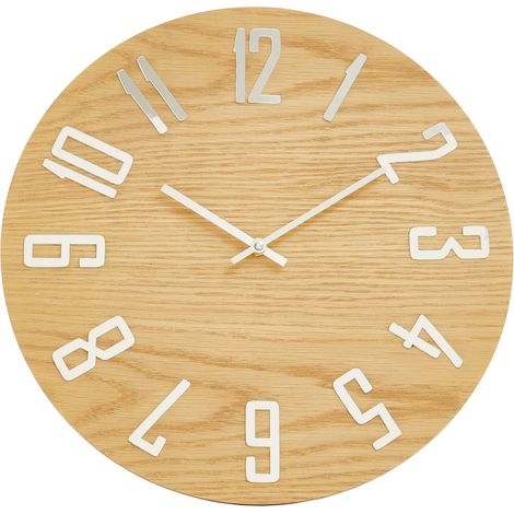 Interiors by Premier Minimalist Natural Wall Clock, Eco-Friendly Big Clock On The Wall, Easily Maintained Large Outdoor Clock (1/5)