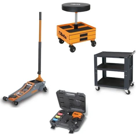 Kit automotive con sollevatore, avvitatore reversibile, carrello e seggiolino Beta 3033/KVA-1 cod.030330901 (1/5)
