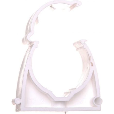 Geschlossener Rohrhalter 37 mm weiß UZ 37 10186 /100 Stück/