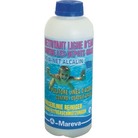 Nettoyant ligne d'eau piscine Mareva REVA-NET gel Alcalin bidon 1L