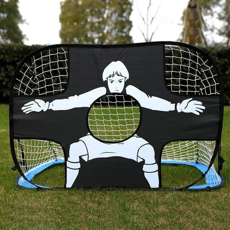 But de football pliable en nylon pour enfants et adultes, idéal pour les aires de jeux, les jardins, l'intérieur et l'extérieur (bleu). - couleur (1/5)