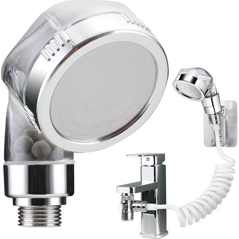 Flexible de douche, pour douchette et installation dans la salle de bain, adapté au remplacement pratique dans les installations sanitaires.-AquaForge (1/5)