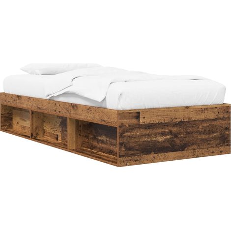 Bettgestell mit Stauraum Altholz 80 x 200 cm Holzwerkstoff vidaXL (1/5)