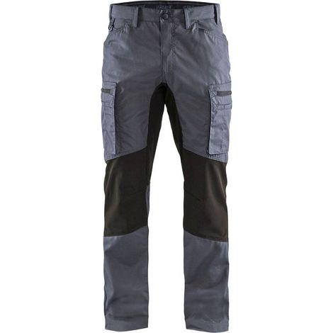 Pantaloni da lavoro elasticizzati 1459 - Grigio chiaro/Nero L - FR(46) - SE(C52) - Standard (1/5)