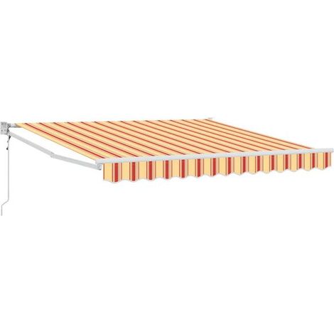 Store banne rétractable, jaune-orange, 300 x 250 cm (1/5)