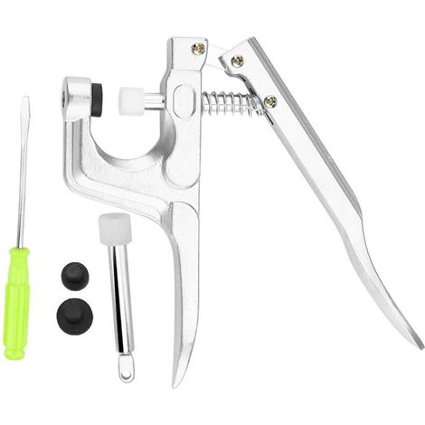 Pince à rivets en alliage d'aluminium pour boutons de vêtements, outil de fixation rapide pour usage domestique et professionnel (1/5)