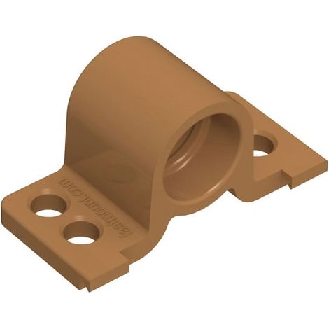 Clip femelle à visser 90° pc-rf1 - Décor : Marron - Fixation : A visser - Hauteur : 19 mm - Largeur : 19 mm - Longueur : 39 mm - Matériau : Plastique - FASTMOUNT