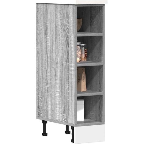 Unterschrank Riga Grau Sonoma 20x44,5x81,5 cm Holzwerkstoff
