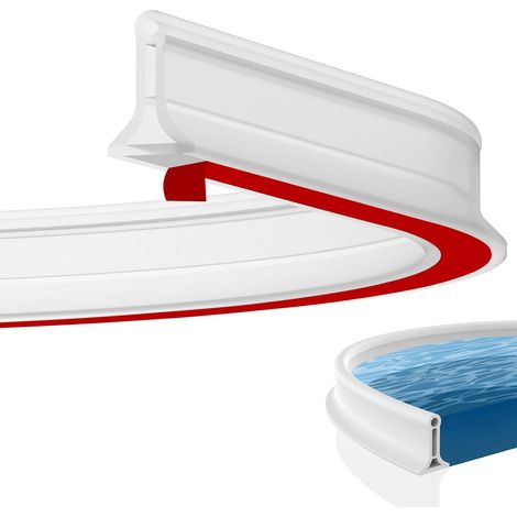 Bande de protection de douche autocollante en silicone, Barre de seuil de douche pour salle de bain et cuisine, toilettes, peut être coupée et pliée, blanc (200 cm x 4 cm x 3 cm) (1/5)