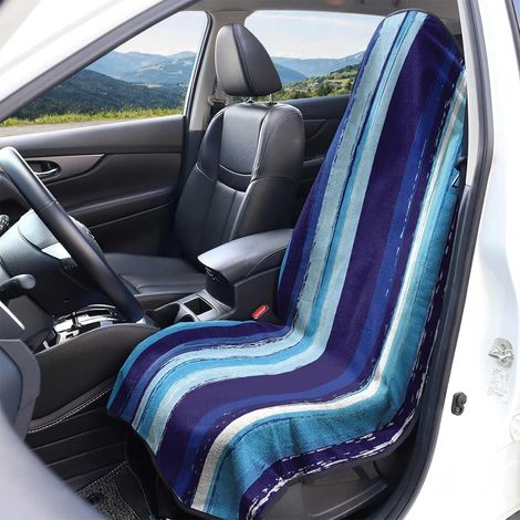 Universal Car Seat Cover in Terry Cloth, Front Seat Covers, Microfiber Car Seat Protector for Most Cars and Vans - 1 Piece (1/5)