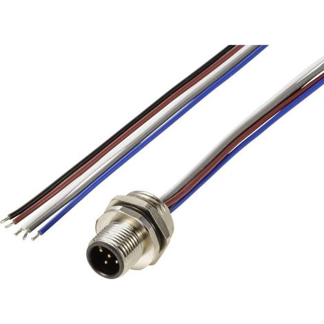 TC-12833036 Fiche encastrée pour capteur/actionneur M12 embase mâle 0.5 m Nombre de pôles: 5 1 pc(s) A765303 (1/3)