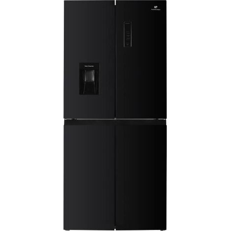 Réfrigérateur Continental Edison - CERA4D464B - 4 portes avec distributeur d'eau - 464L - L79 cm x H 180 cm - Noir (1/6)