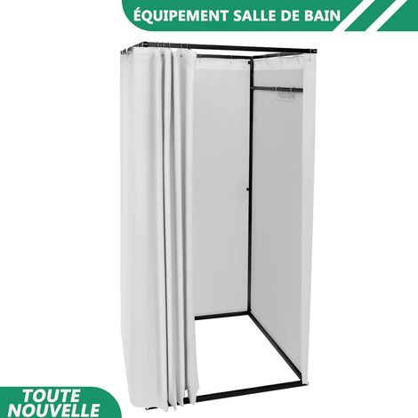 WAOBDLA Portable magasin de vêtements salle de montage vestiaire moderne salle de montage 100100200cm (1/5)