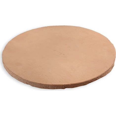 Biscotto di Casapulla Pietra Refrattaria per Pizza Forno Fornace Sorbo Made in Italy (Tonda Ø33/33xH1,8cm) (1/4)