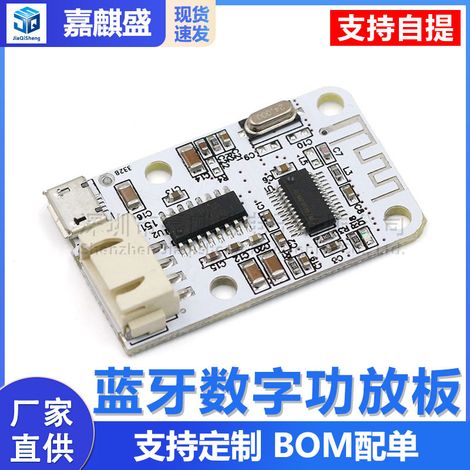 Bluetooth digital amplifier board, Bluetooth receiver amplifier board, mini Bluetooth speaker module, USB powered. (1/5)