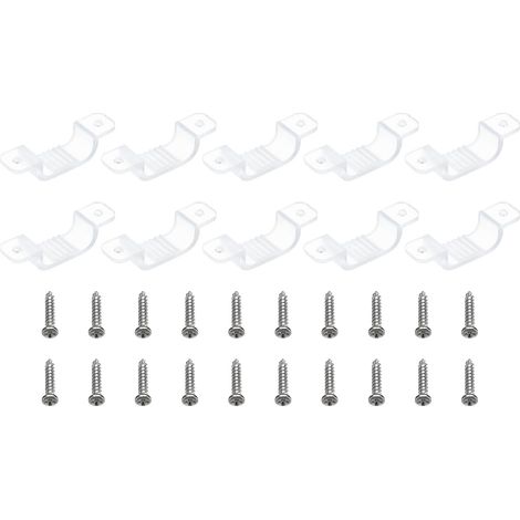 Clips de Fixation pour Ruban LED 100Pcs Translucide pour 15mm-17mm (1/5)
