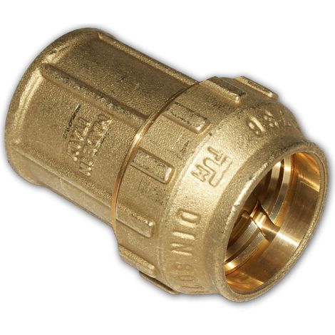 PE Rohr Verschraubung Messing Übergangsstück 20 - 40 mm AG / IG Klemmfitting