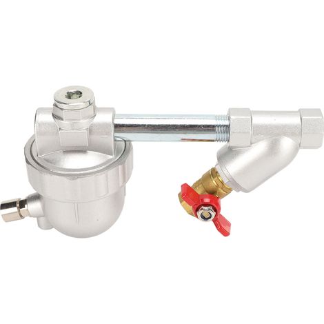 Purgeur automatique de condensat en acier inoxydable avec crépine filtrante, vanne de vidange à 1 bouton pour compresseur d'air (1/5)