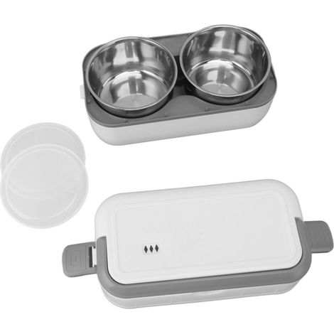 Boîte à déjeuner électrique portable 0,5L, insert en acier inoxydable, bento chauffant pour maison, dortoir, voyage, extérieur, prise UE 220V (1/5)