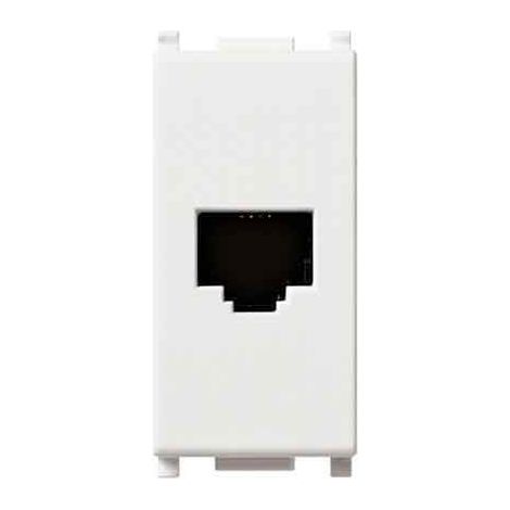 PRESA TELEFONICA RJ11 'PLANA' VIMAR Plug 6/4 - Colore Bianco
