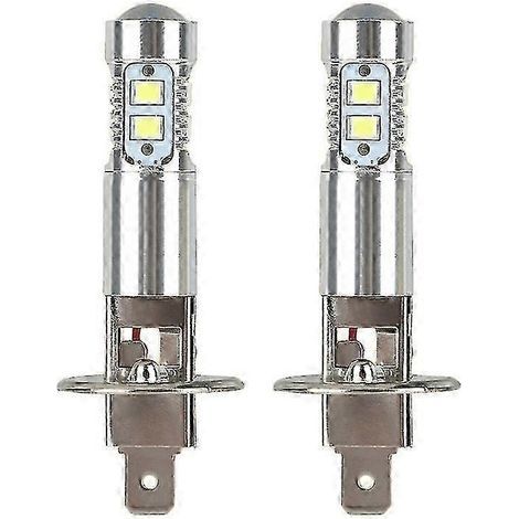 Lot de 2 ampoules LED H1 100 W 6000 K pour phares antibrouillard de voiture (1/5)