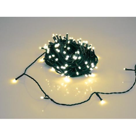 Novalight LED - 24 m - 160 Warmweiß-Lampen - Grüner Kabel