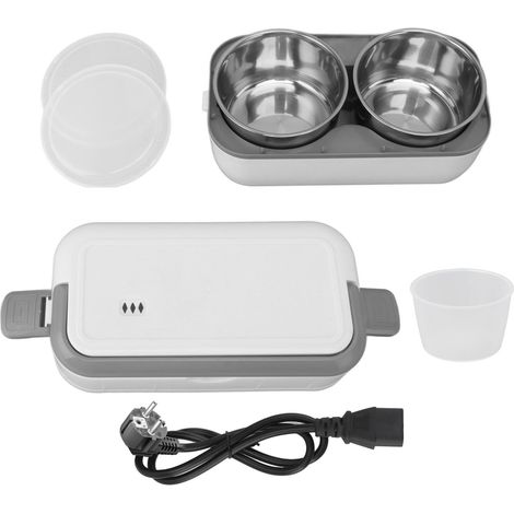 Boîte-repas chauffante électrique portable 0.5L, intérieur inox, pour maison, bureau, voyage et plein air, prise EU 220V (1/5)