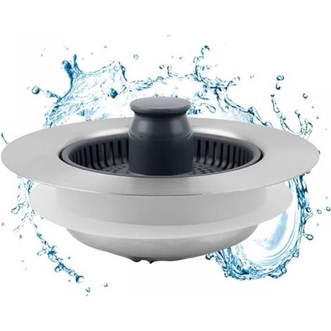 3 x 1 Küchenfilter (Lot 1) – Behälter aus rostfreiem Stahl – mit Anti-Verstopfungsfilter (1/5)