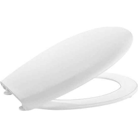 Roca – Siège de toilette Victoria blanc – Abattant rond en supralit – Charnières automatiques en plastique – A801B6600B