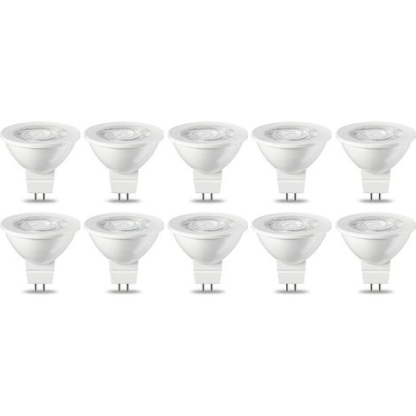 Basics 10-pack LED spot bulbs, GU5.3 MR16, 5 W (equivalent to 35 W), warm white, not dimmable [energy class G] (1/5)