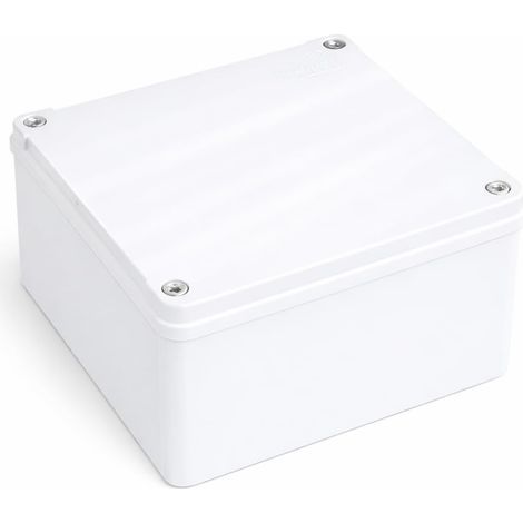WEBMATEL Caja Estanca Exterior 150x140x75mm IP65 ABS IK08 Sin Conos Gris Claro (1/4)