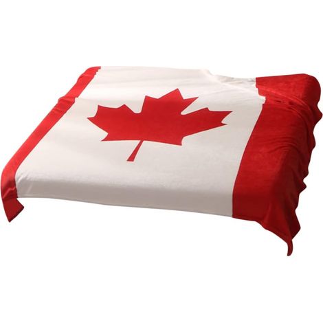 Douillette en Flanelle 150 X 200 Cm Motif Feuilles pour La (1/5)