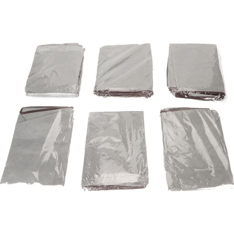 Lot de 6 sacs de rangement pour couettes et couvertures, pliables, en tissu non tissé, pour le rangement de vêtements et accessoires. Idéaux pour les déménagements et les voyages (gris). (1/5)