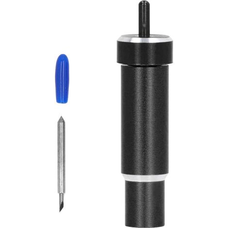 Lame de découpe pour tissu collé, pointe fine à 60°, avec boîtier robuste, pour Cricut Maker Explore (noir). (1/5)
