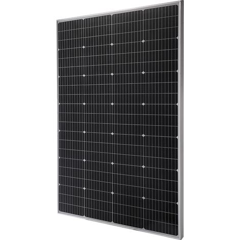 Panneau Solaire Monocristallin 200 W Panneau Photovoltaïque Haut Rendement 23 % pour Hors Réseau Toit Plat Voiture, Bateau, Camping-car, avec Sortie MC4 Stable, Cadre en Aluminium, Étanche IP65 (1/5)