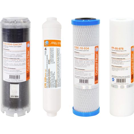Pack cartouches Crystal Filter® pour osmoseur Pallas® 5T (1/5)
