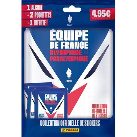 Album de stickers + pochettes - PANINI - JO 2024 Equipe de France (1/4)
