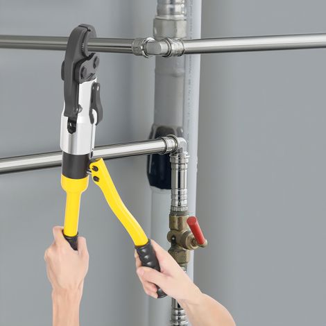 Hydraulik-Crimpzange, Hydraulikpresse mit 360° drehbarem Kopf, Crimpwerkzeug mit Matrizen