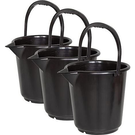 Seau industriel 10,5 L avec bec verseur, cond. 3 pièces