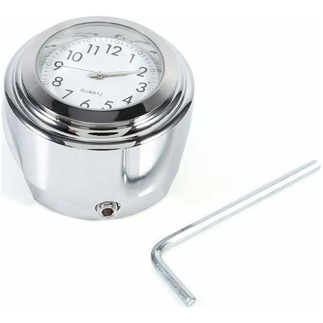 DBBEGK Monture de Guidon de Moto avec Chronomètre Horloge de Guidon de Moto Etanche (1/5)