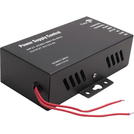 Alimentation de contrôle d'accès, transformateur, adaptateur pour système de porte AC110-240V, convertisseur, machine, noir, DC12V 5A (1/5)